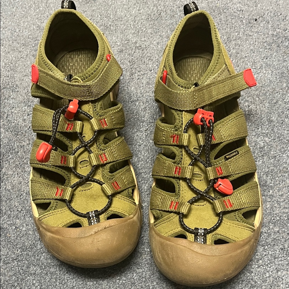 KEEN Newport H2 olive and red